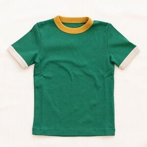 Fin and Vince Women’s Ringer Emerald Sz L